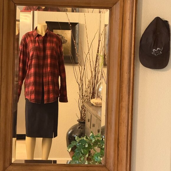 PENDLETON Long Sleeved Flannel The MASON in Red Tones - Picture 1 of 5